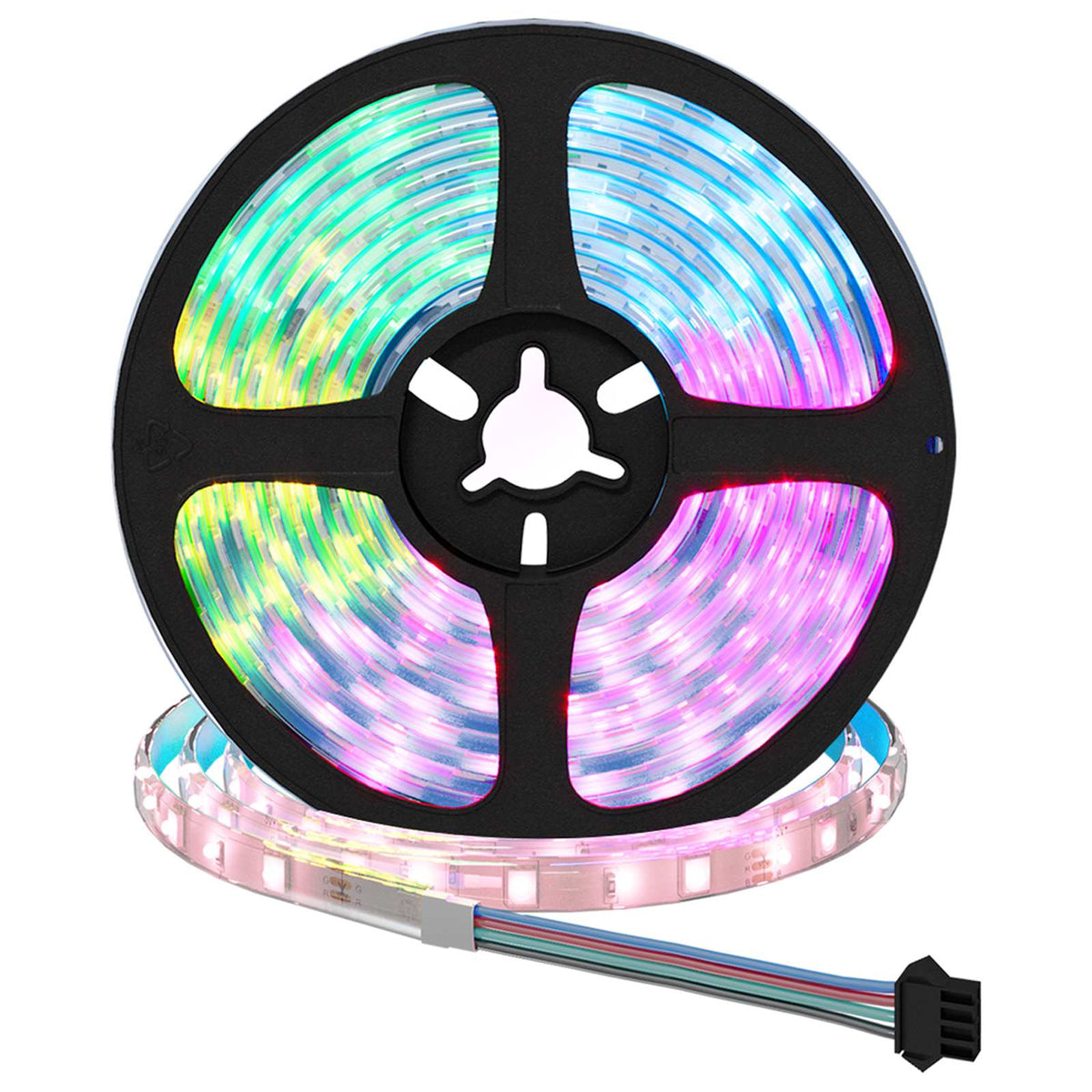 vidaXL LED Strip 12 pcs Black and Transparent Copper and Plastic