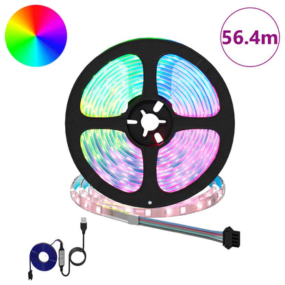 vidaXL LED Strip 12 pcs Black and Transparent 4700 mm