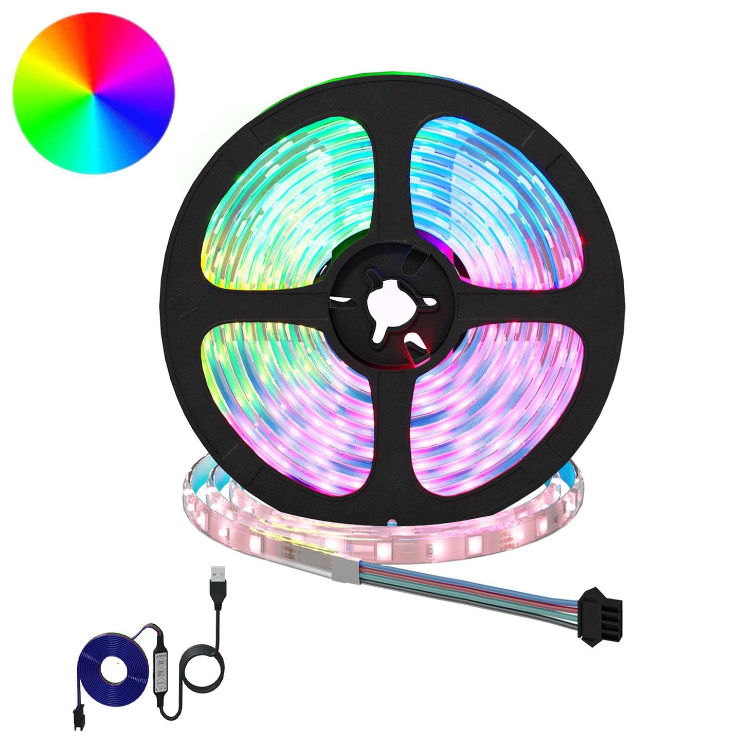 vidaXL LED Strip 12 pcs Black and Transparent 5100 mm