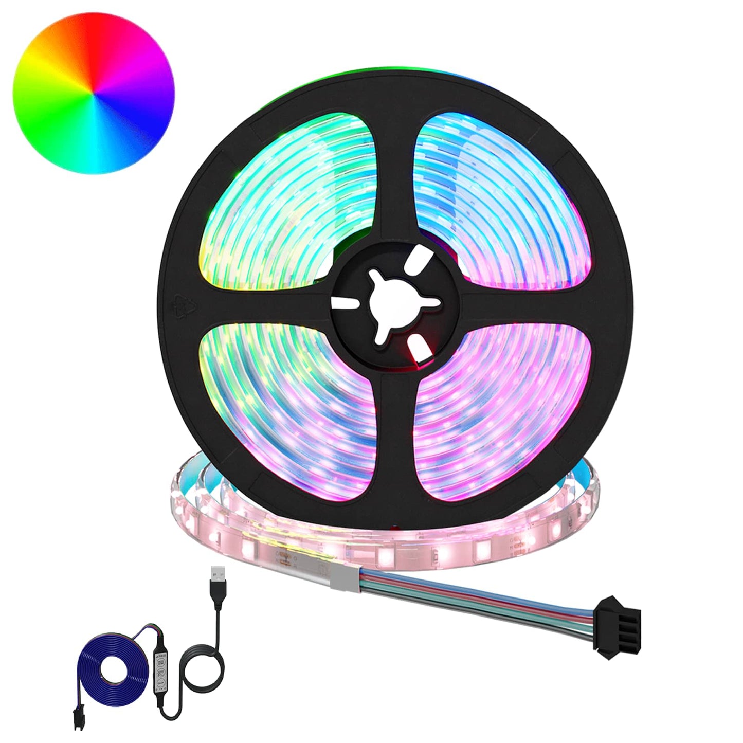 vidaXL LED Strip 12 pcs Black and Transparent 5500 mm
