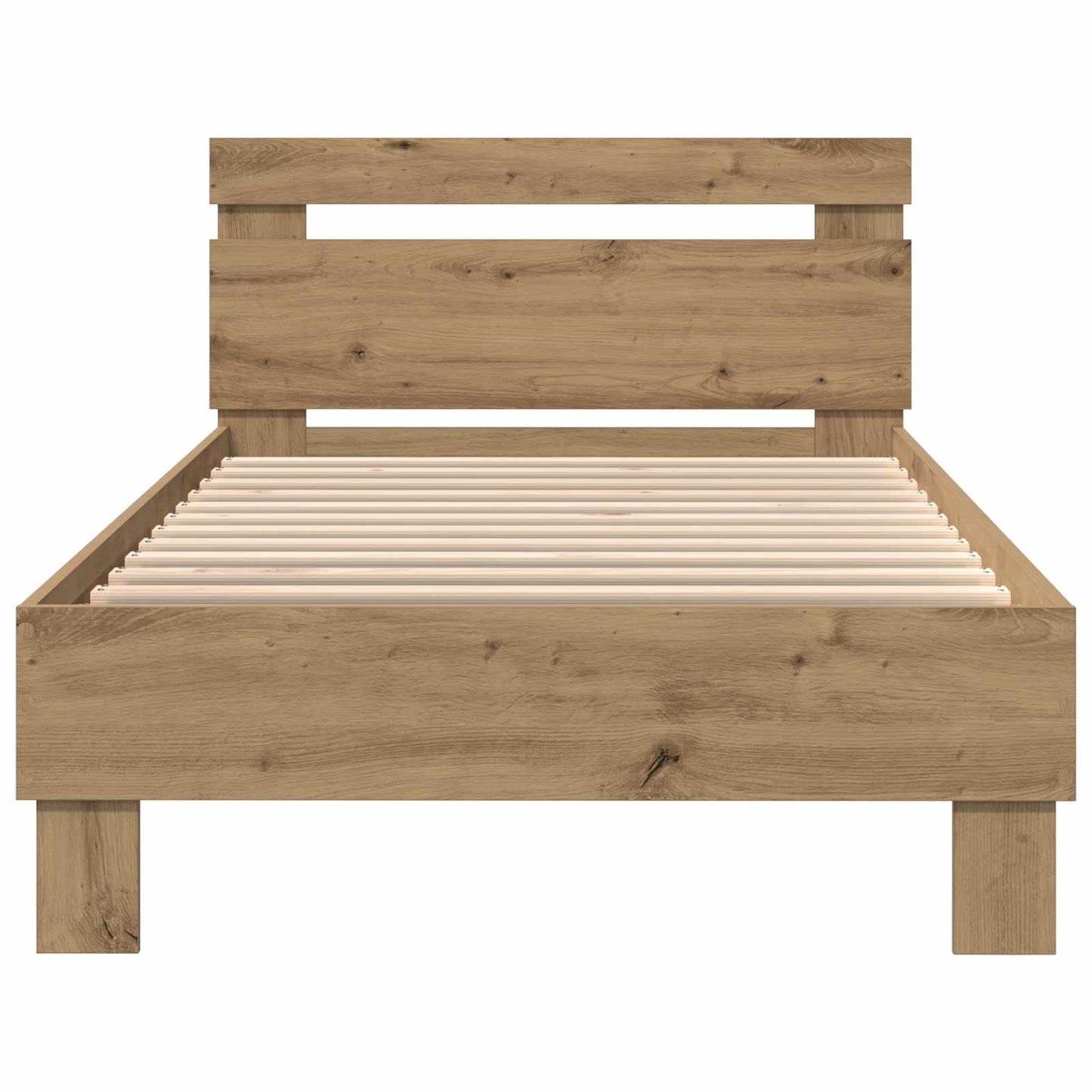 vidaXL Bed Frame with LED Artisian Oak 80 x 200 cm Engineered Wood