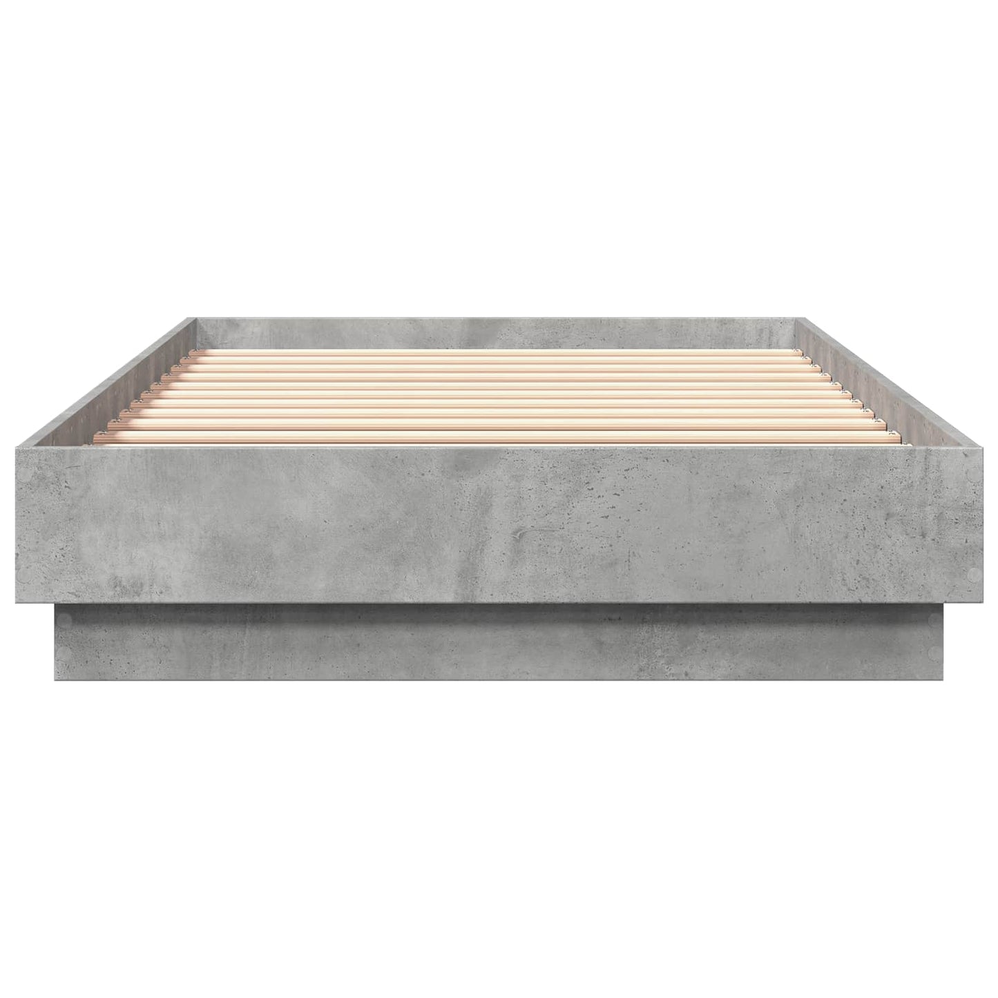 vidaXL Bed Frame with LED Concrete Grey 80 x 200 cm Engineered Wood