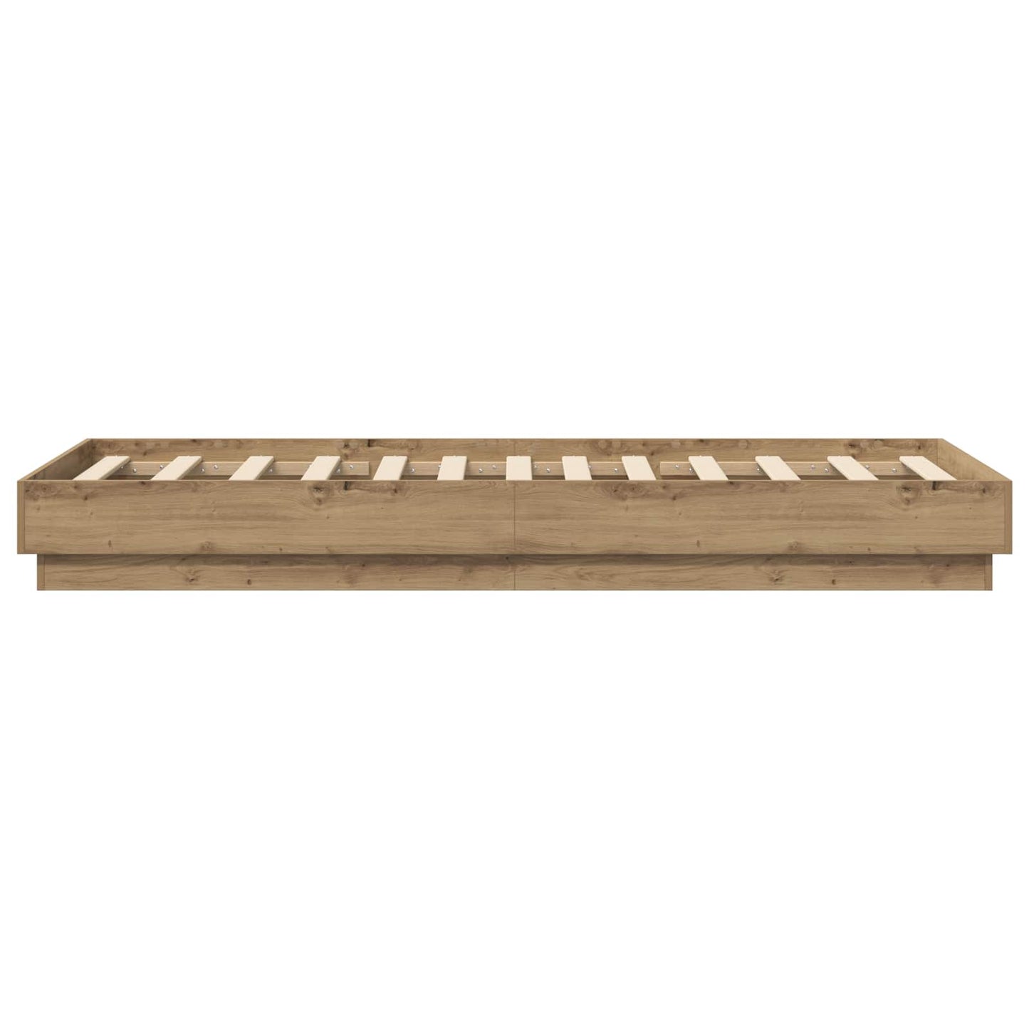 vidaXL Bed Frame with LED Artisian Oak 80 x 200 cm Engineered Wood