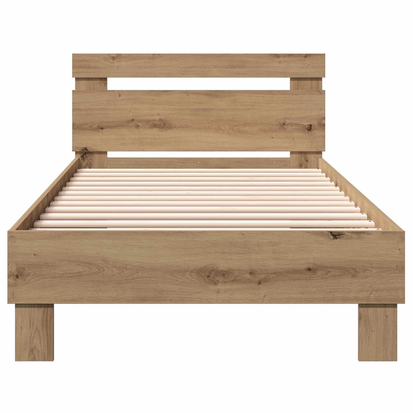 vidaXL Bed Frame with Headboard Artisan Oak 80 x 200 cm