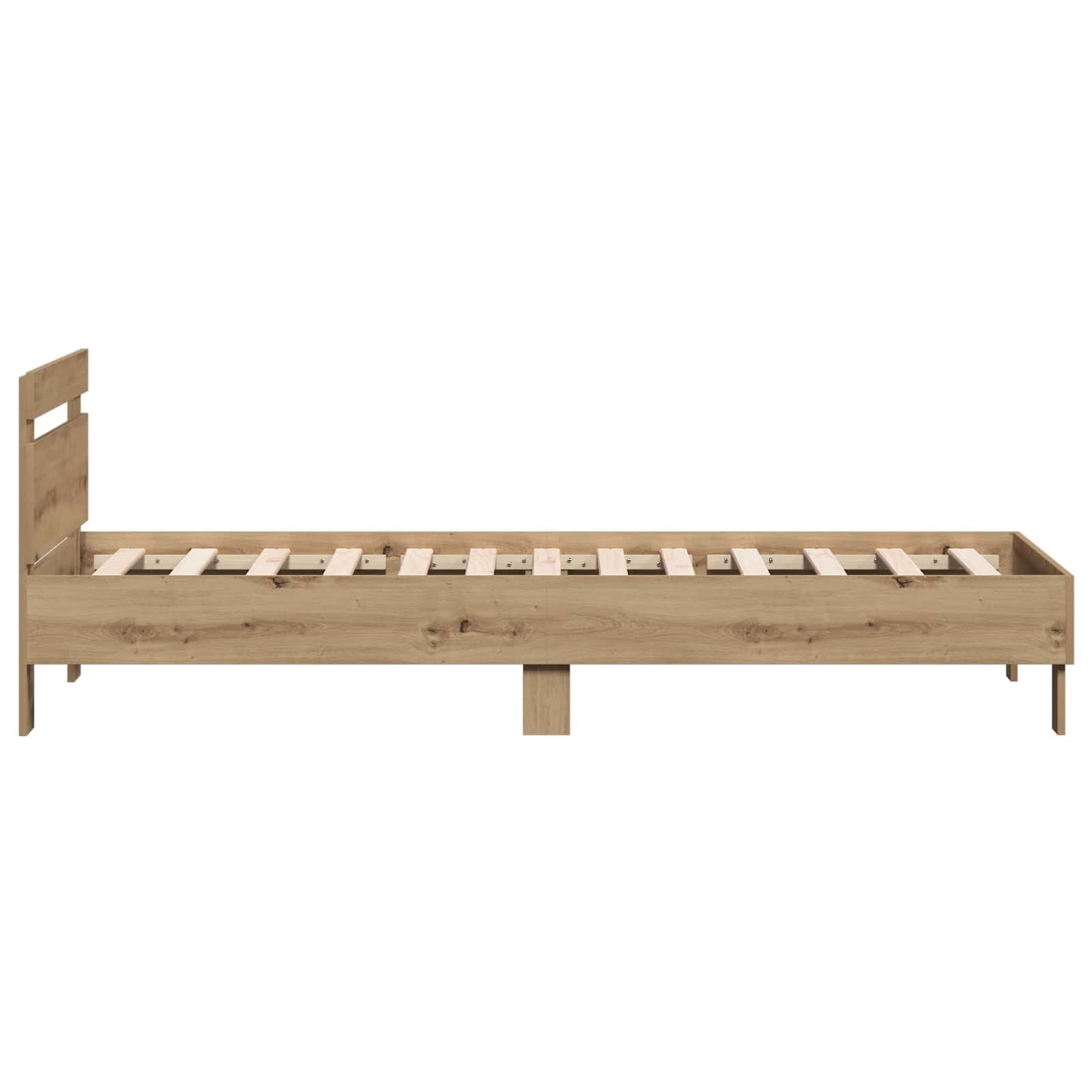 vidaXL Bed Frame with Headboard Artisan Oak 80 x 200 cm
