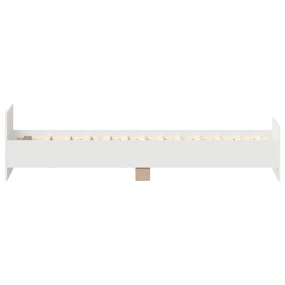 vidaXL Bed Frame with Headboard White 80 x 200 cm Engineered Wood