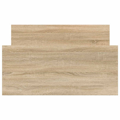 vidaXL Bed Frame with Headboard Sonoma Oak Engineered Wood