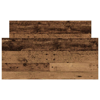 vidaXL Bed Frame with Headboard Old Wood 80 x 200 cm Engineered Wood