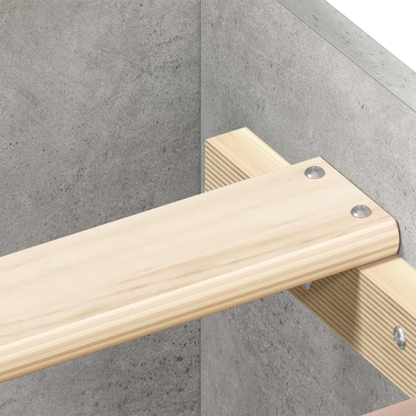 vidaXL Bed Frame with Headboard Concrete Grey 80 x 200 cm