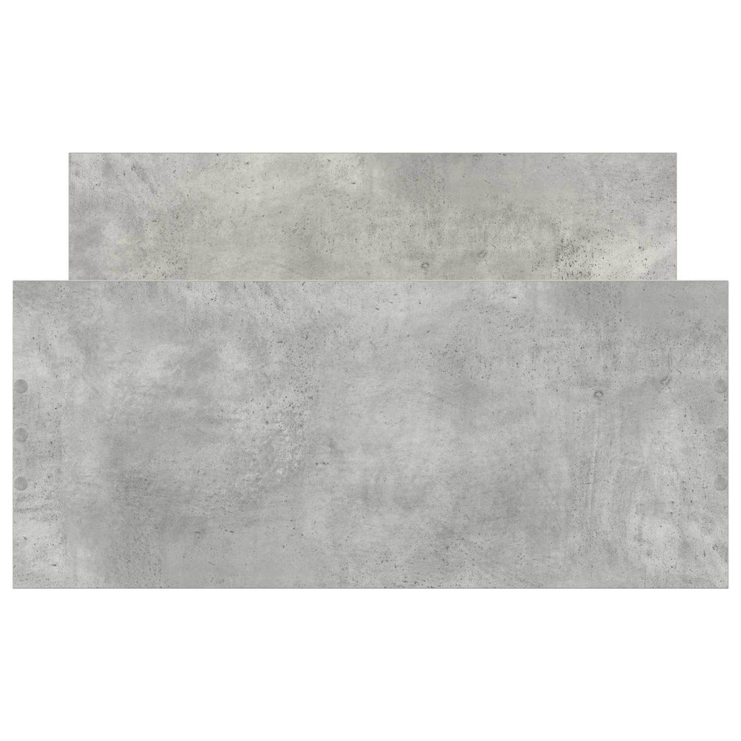 vidaXL Bed Frame with Headboard Concrete Grey 80 x 200 cm