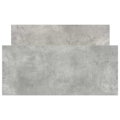 vidaXL Bed Frame with Headboard Concrete Grey 80 x 200 cm