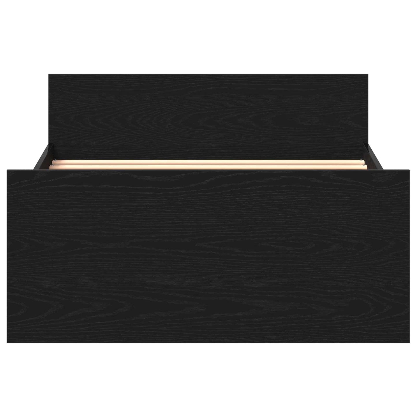 vidaXL Bed Frame with Headboard Black Oak 80 x 200 cm Engineered Wood