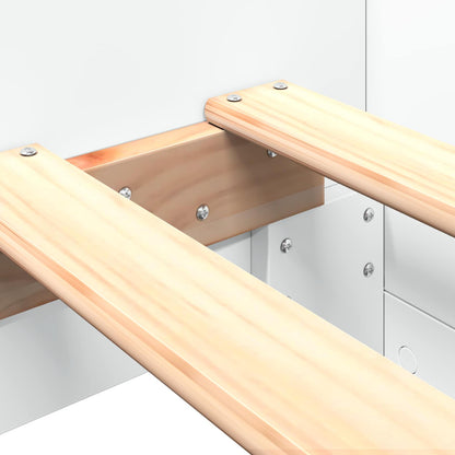 vidaXL Bed Frame with Headboard White 80 x 200 cm Engineered Wood