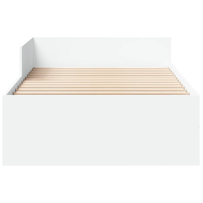 vidaXL Bed Frame with Headboard White 80 x 200 cm Engineered Wood
