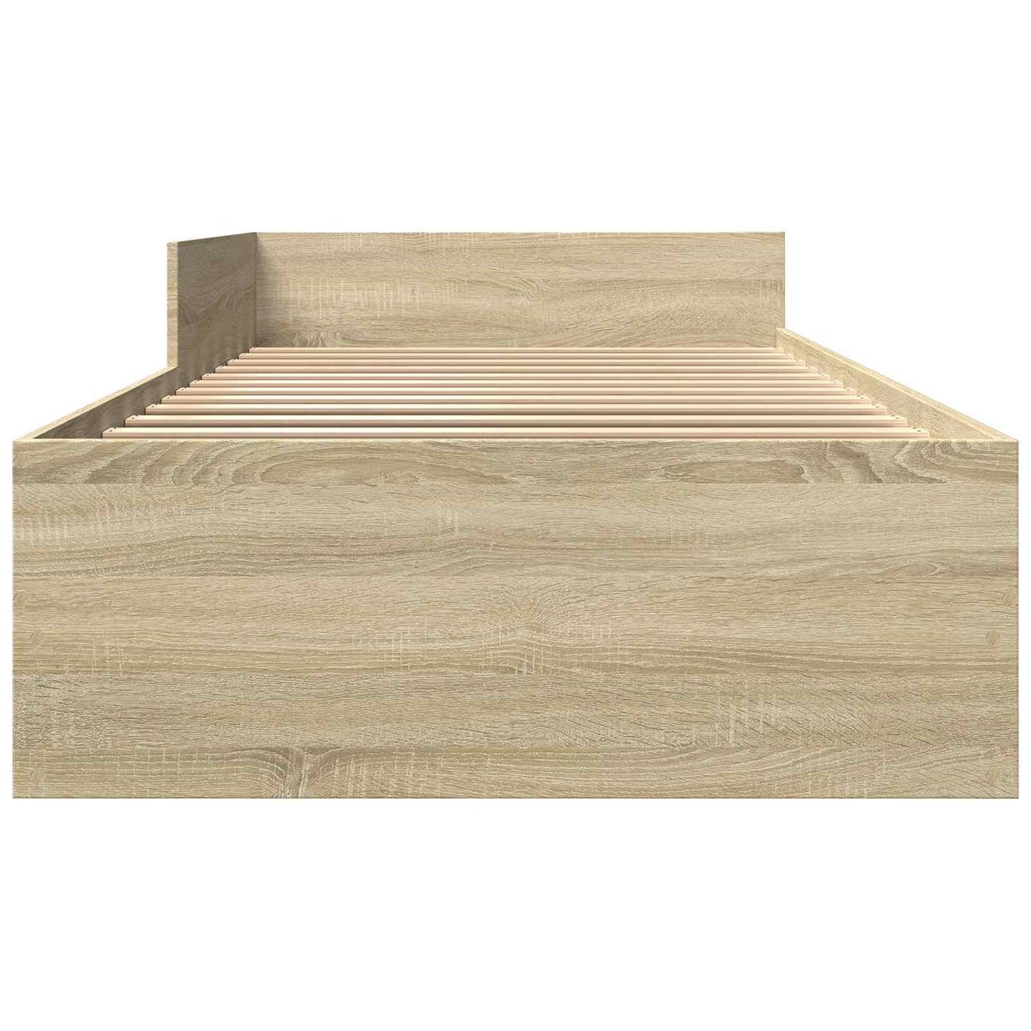 vidaXL Bed Frame with Headboard Sonoma Oak 80 x 200 cm Engineered Wood