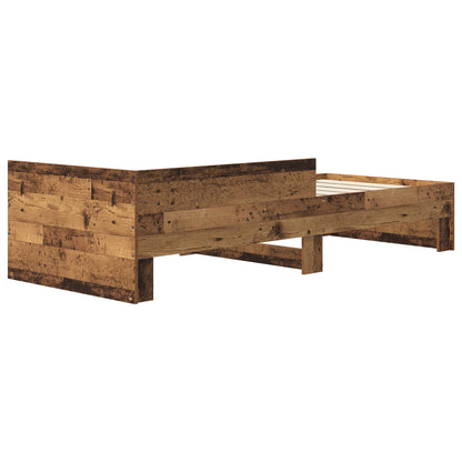 vidaXL Bed Frame with Headboard Old Wood 80 x 200 cm Engineered Wood
