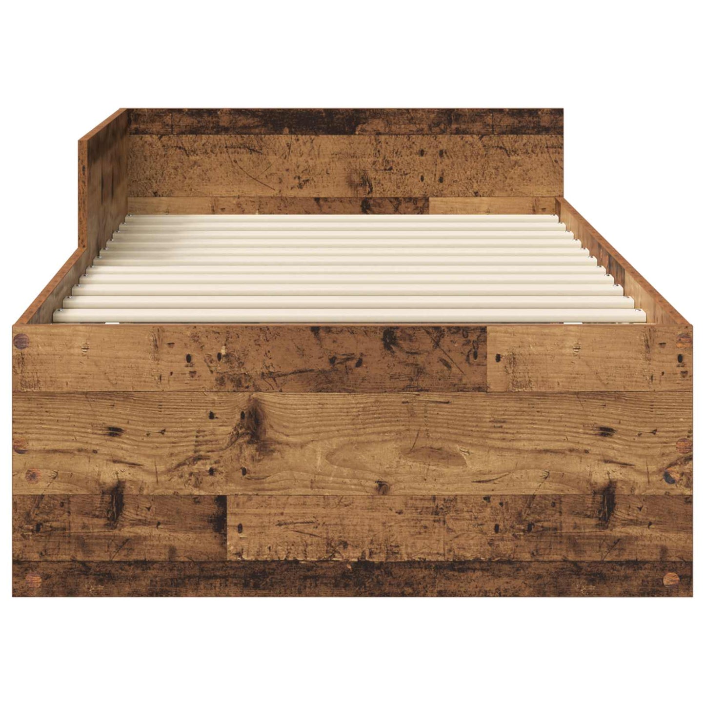 vidaXL Bed Frame with Headboard Old Wood 80 x 200 cm Engineered Wood