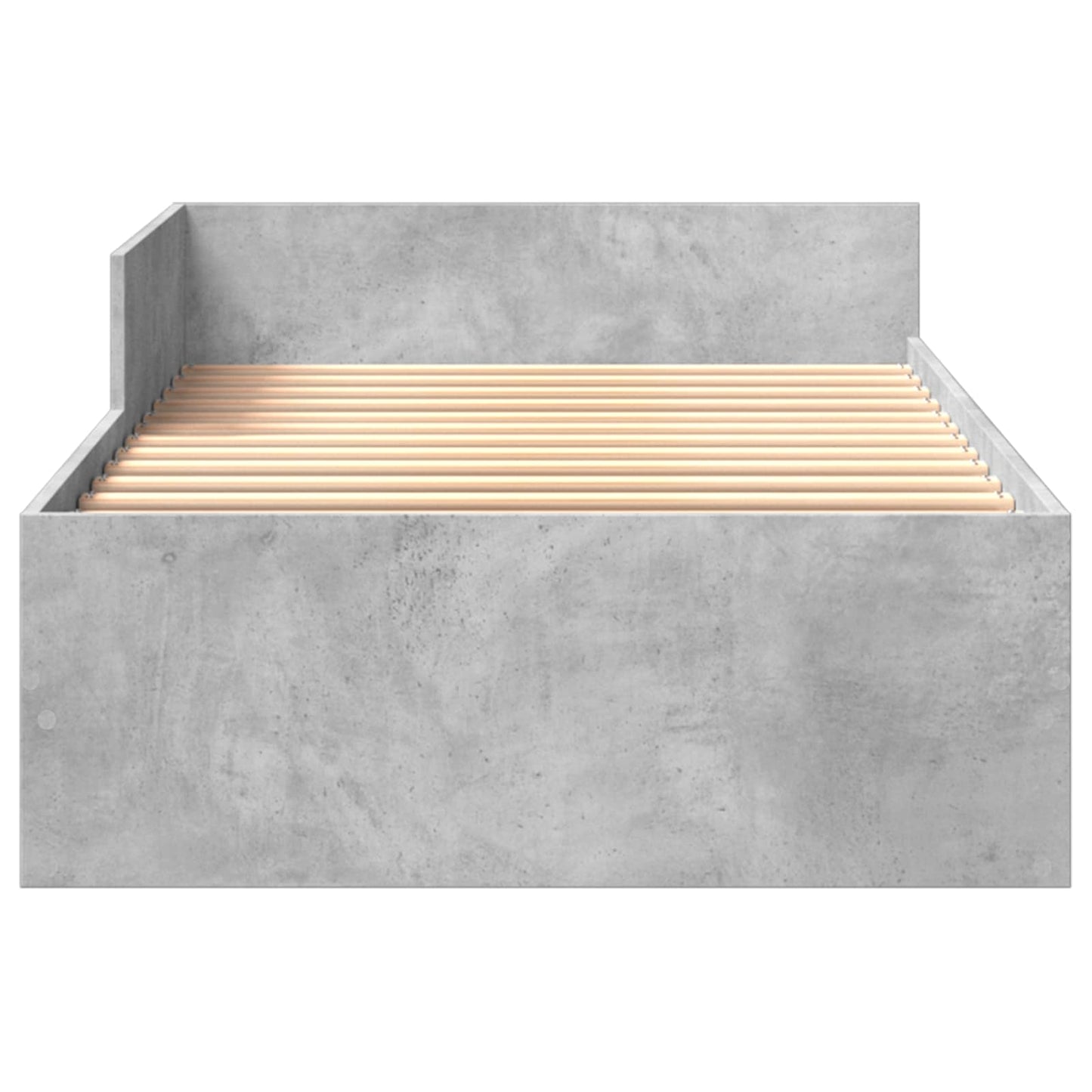vidaXL Bed Frame with Headboard Concrete Grey 80 x 200 cm
