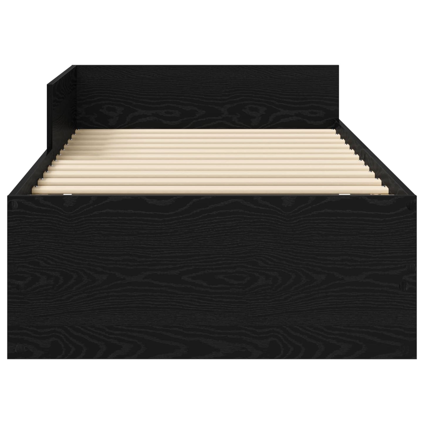vidaXL Bed Frame with Headboard Black Oak 80 x 200 cm Engineered Wood