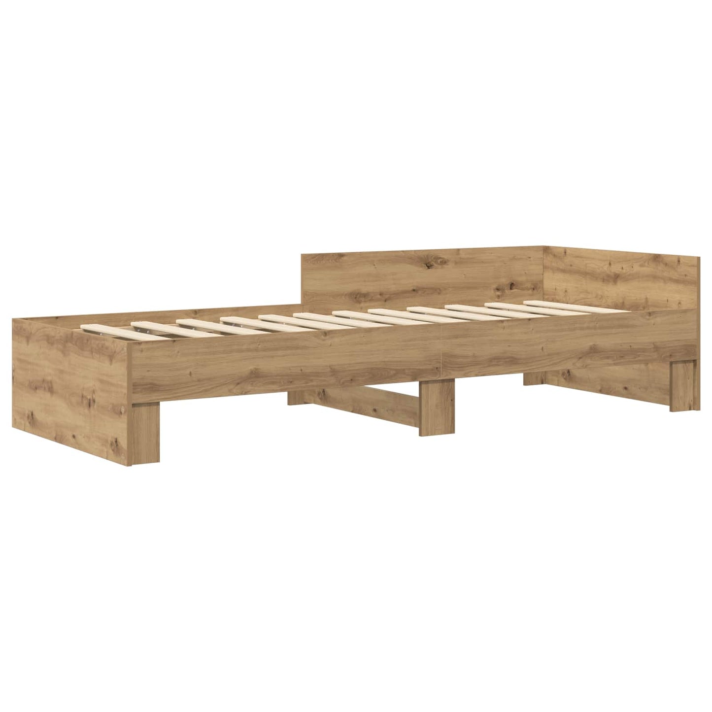vidaXL Bed Frame with Headboard Artisan Oak 80 x 200 cm