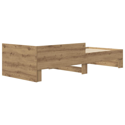 vidaXL Bed Frame with Headboard Artisan Oak 80 x 200 cm