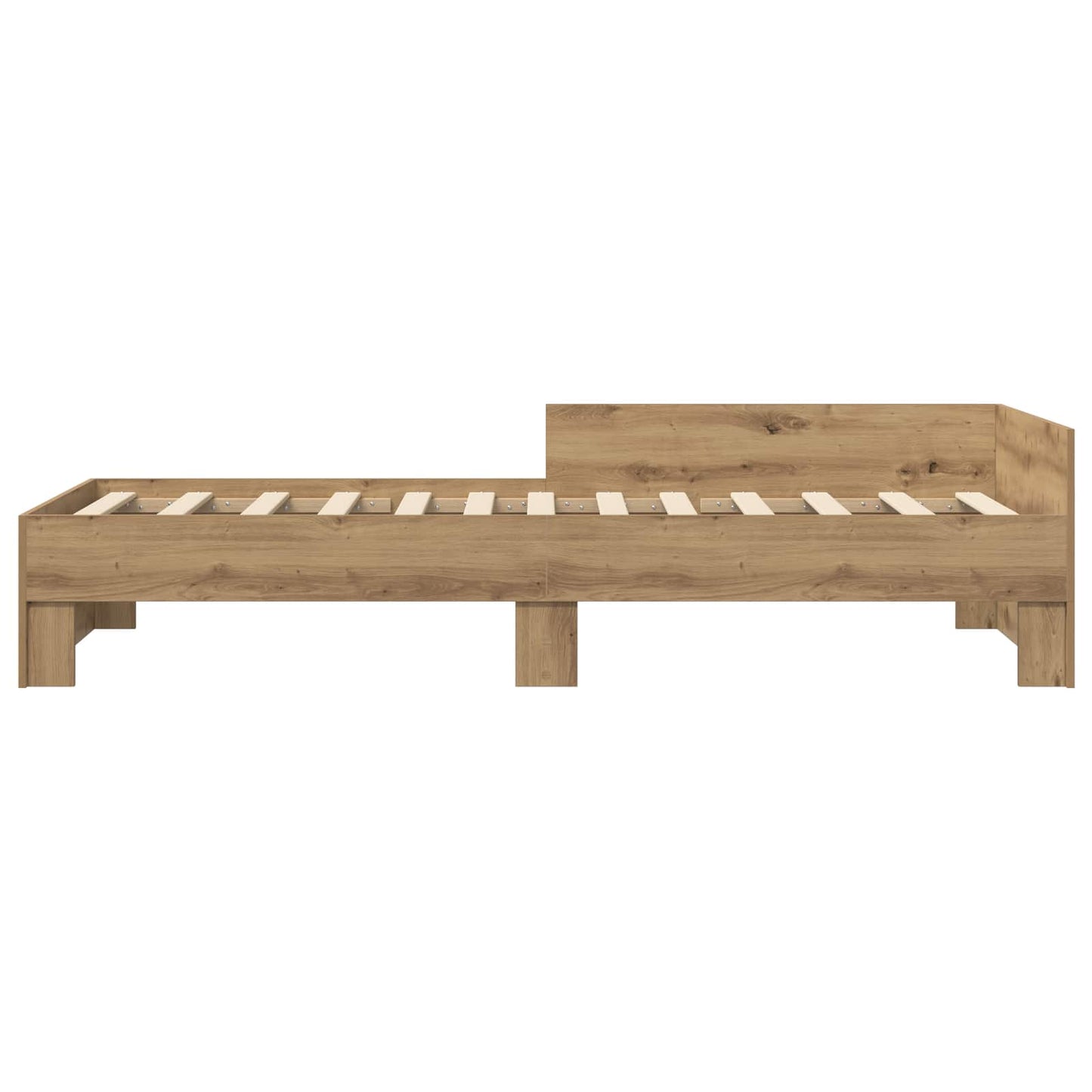 vidaXL Bed Frame with Headboard Artisan Oak 80 x 200 cm