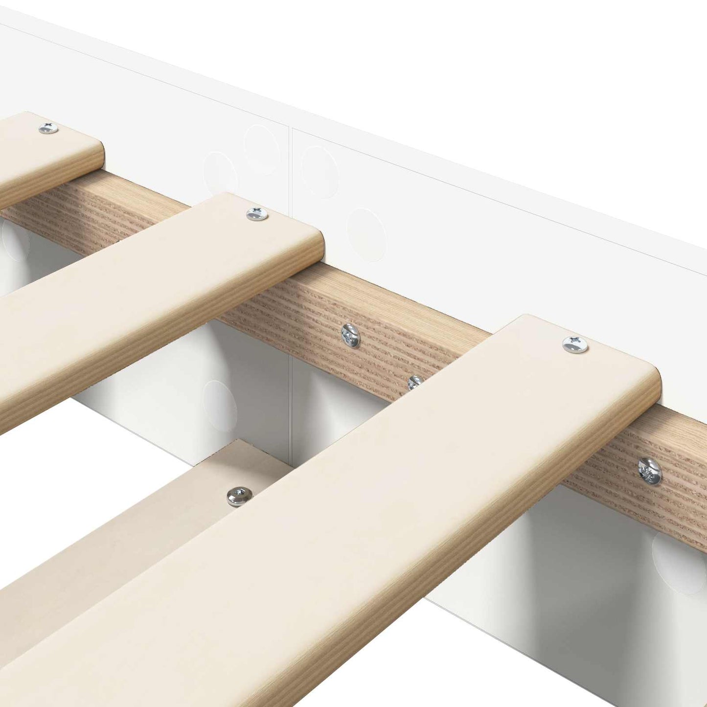 vidaXL Bed Frame White 80 x 200 cm Engineered Wood