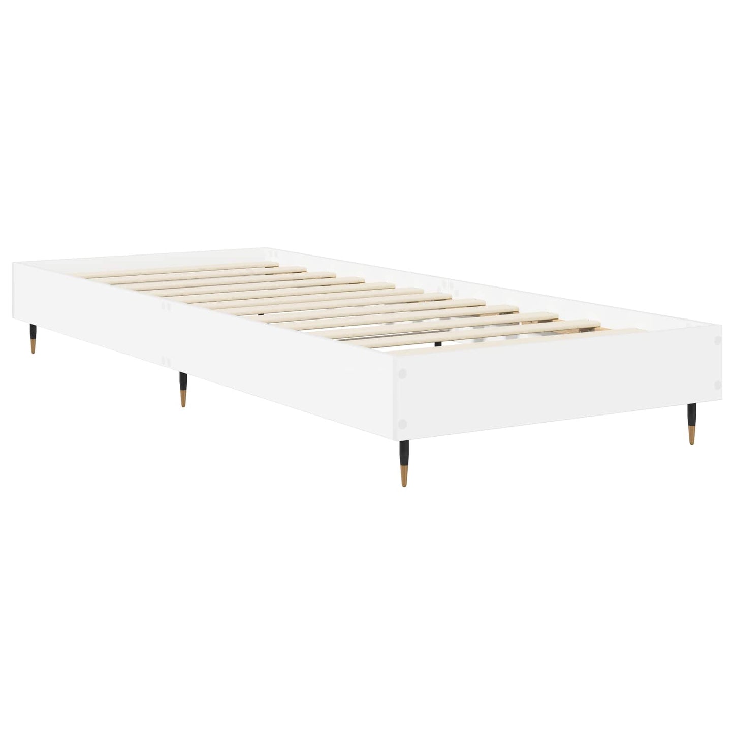 vidaXL Bed Frame White 80 x 200 cm Engineered Wood
