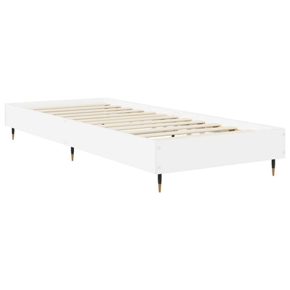 vidaXL Bed Frame White 80 x 200 cm Engineered Wood