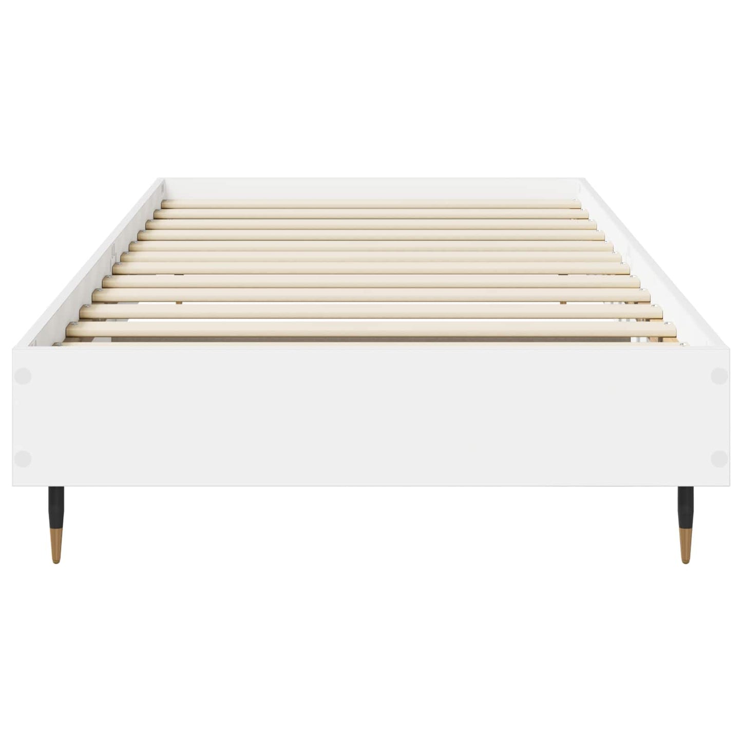 vidaXL Bed Frame White 80 x 200 cm Engineered Wood
