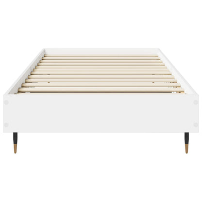 vidaXL Bed Frame White 80 x 200 cm Engineered Wood