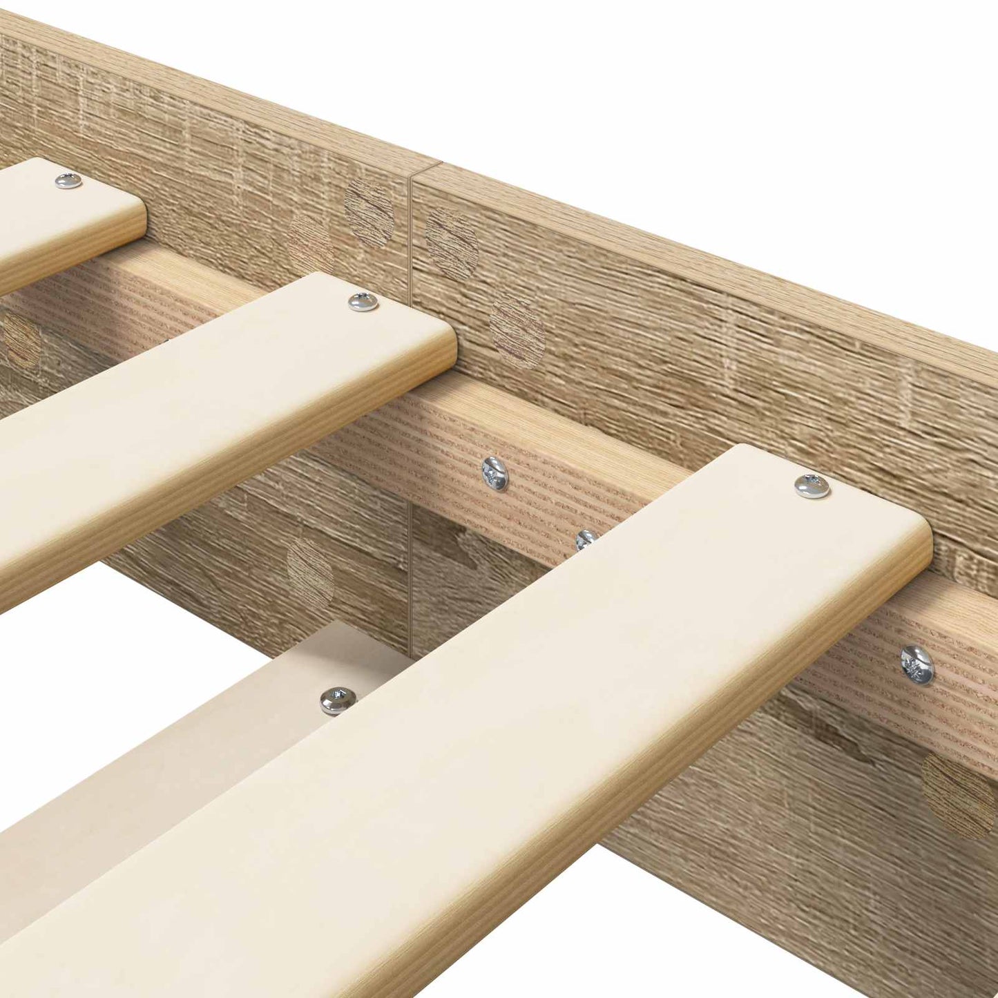 vidaXL Bed Frame Sonoma Oak 80 x 200 cm Engineered Wood