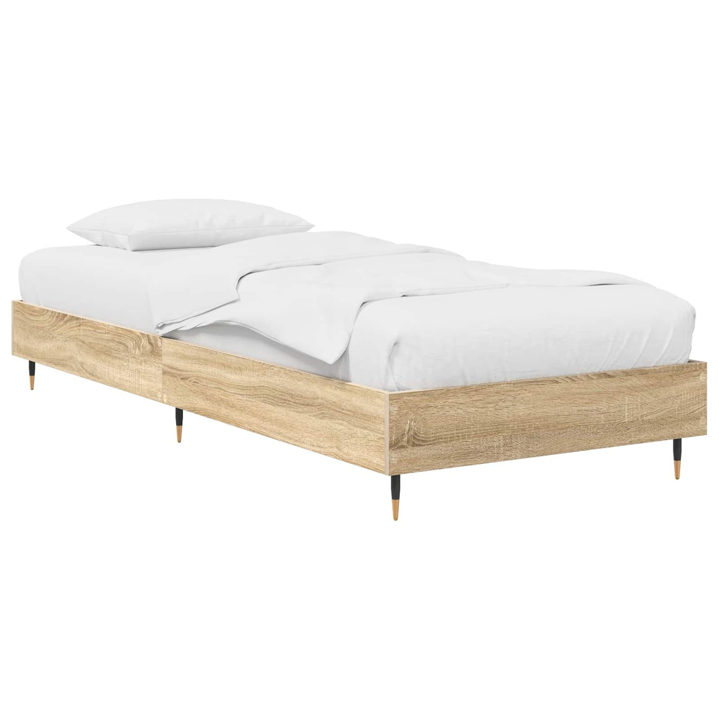 vidaXL Bed Frame Sonoma Oak 80 x 200 cm Engineered Wood