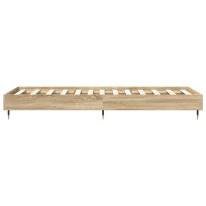 vidaXL Bed Frame Sonoma Oak 80 x 200 cm Engineered Wood