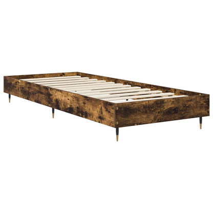 vidaXL Bed Frame Smoked Oak 80 x 200 cm Engineered Wood