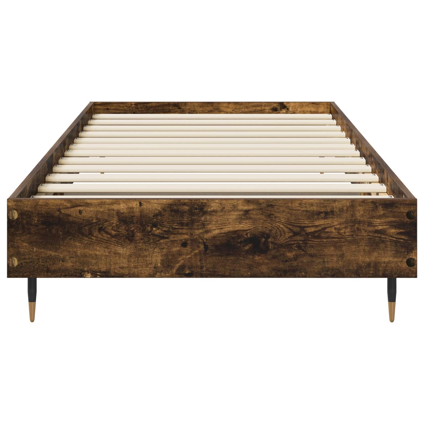 vidaXL Bed Frame Smoked Oak 80 x 200 cm Engineered Wood