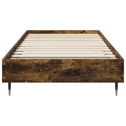 vidaXL Bed Frame Smoked Oak 80 x 200 cm Engineered Wood