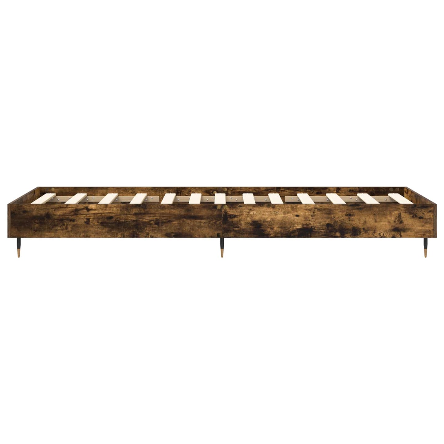 vidaXL Bed Frame Smoked Oak 80 x 200 cm Engineered Wood