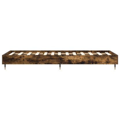 vidaXL Bed Frame Smoked Oak 80 x 200 cm Engineered Wood