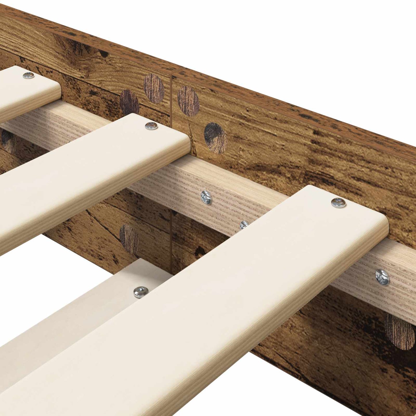 vidaXL Bed Frame Old Wood 80 x 200 cm Engineered Wood