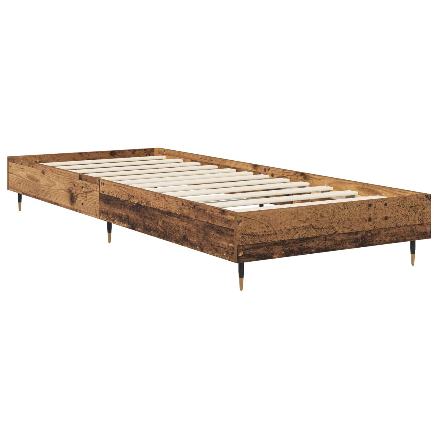 vidaXL Bed Frame Old Wood 80 x 200 cm Engineered Wood