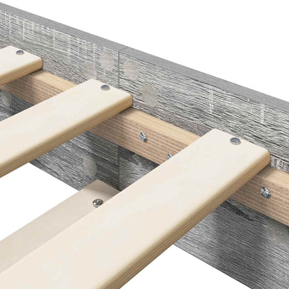 vidaXL Bed Frame Grey Sonoma 80 x 200 cm Engineered Wood
