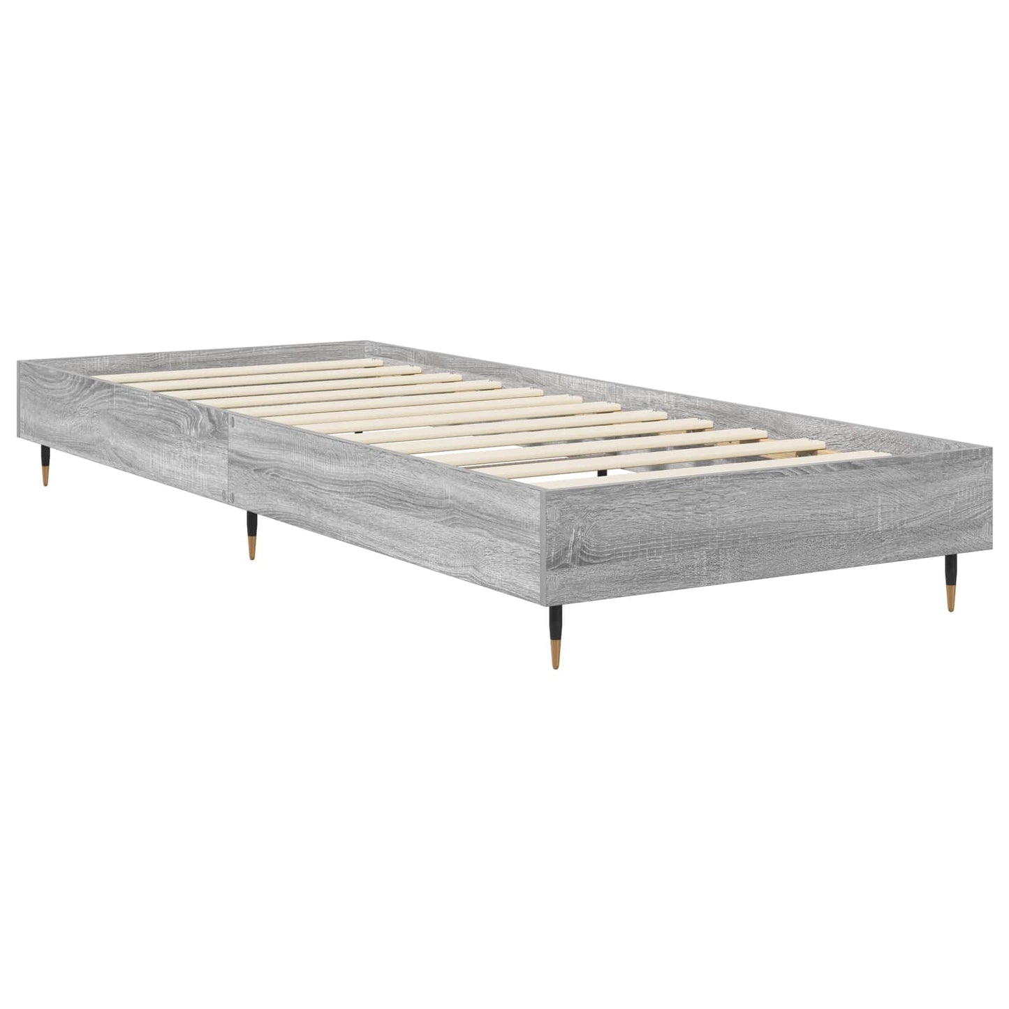 vidaXL Bed Frame Grey Sonoma 80 x 200 cm Engineered Wood