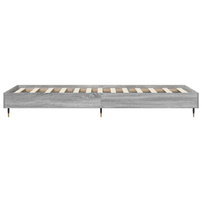 vidaXL Bed Frame Grey Sonoma 80 x 200 cm Engineered Wood