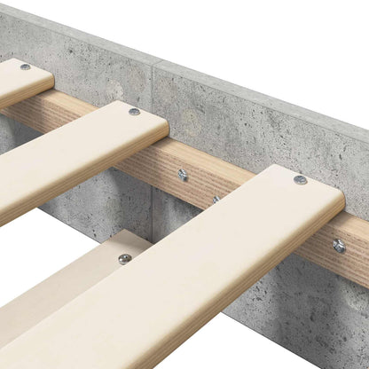 vidaXL Bed Frame Concrete Grey 80 x 200 cm Engineered Wood
