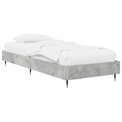 vidaXL Bed Frame Concrete Grey 80 x 200 cm Engineered Wood