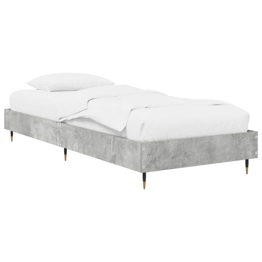 vidaXL Bed Frame Concrete Grey 80 x 200 cm Engineered Wood