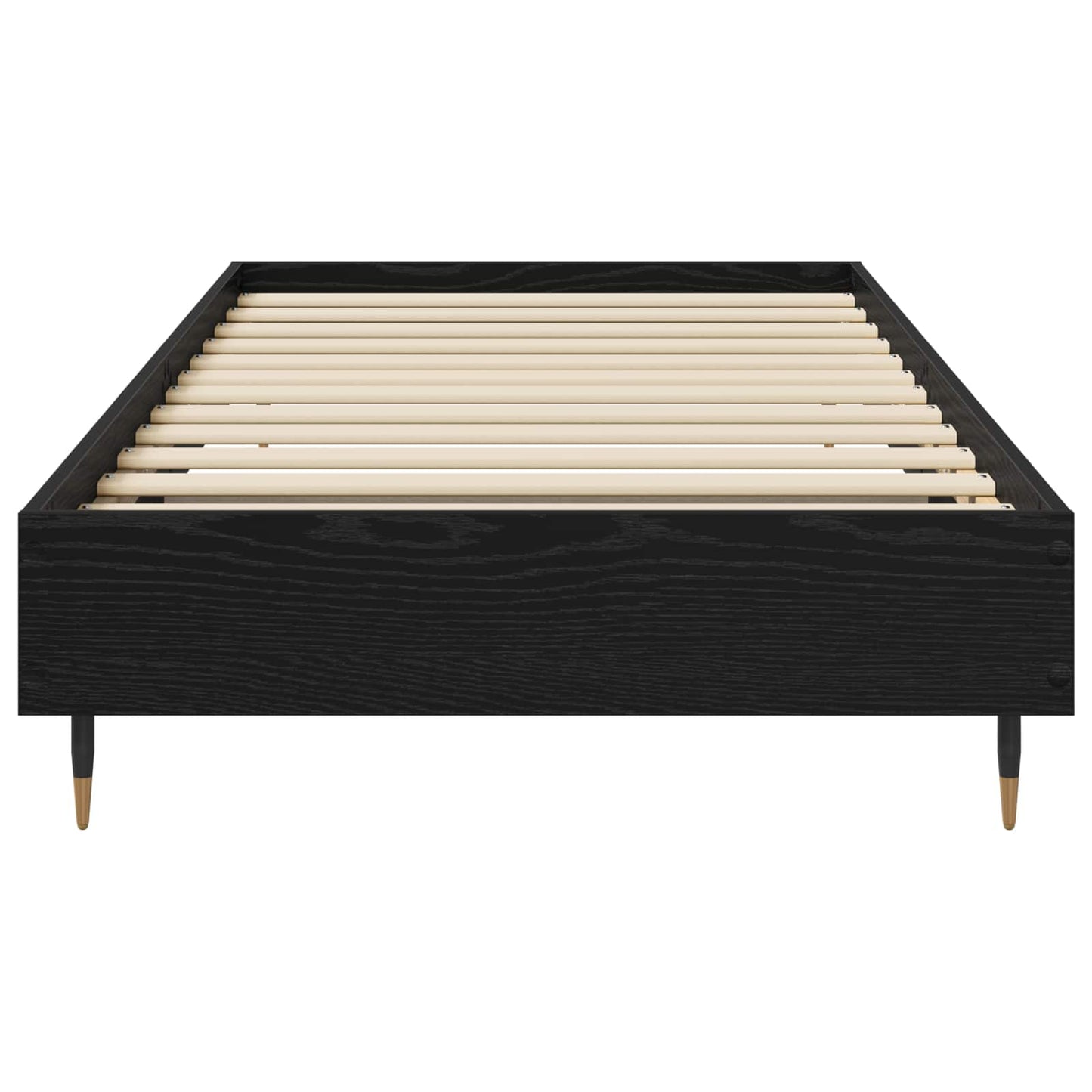 vidaXL Bed Frame Black Oak 80 x 200 cm Engineered Wood