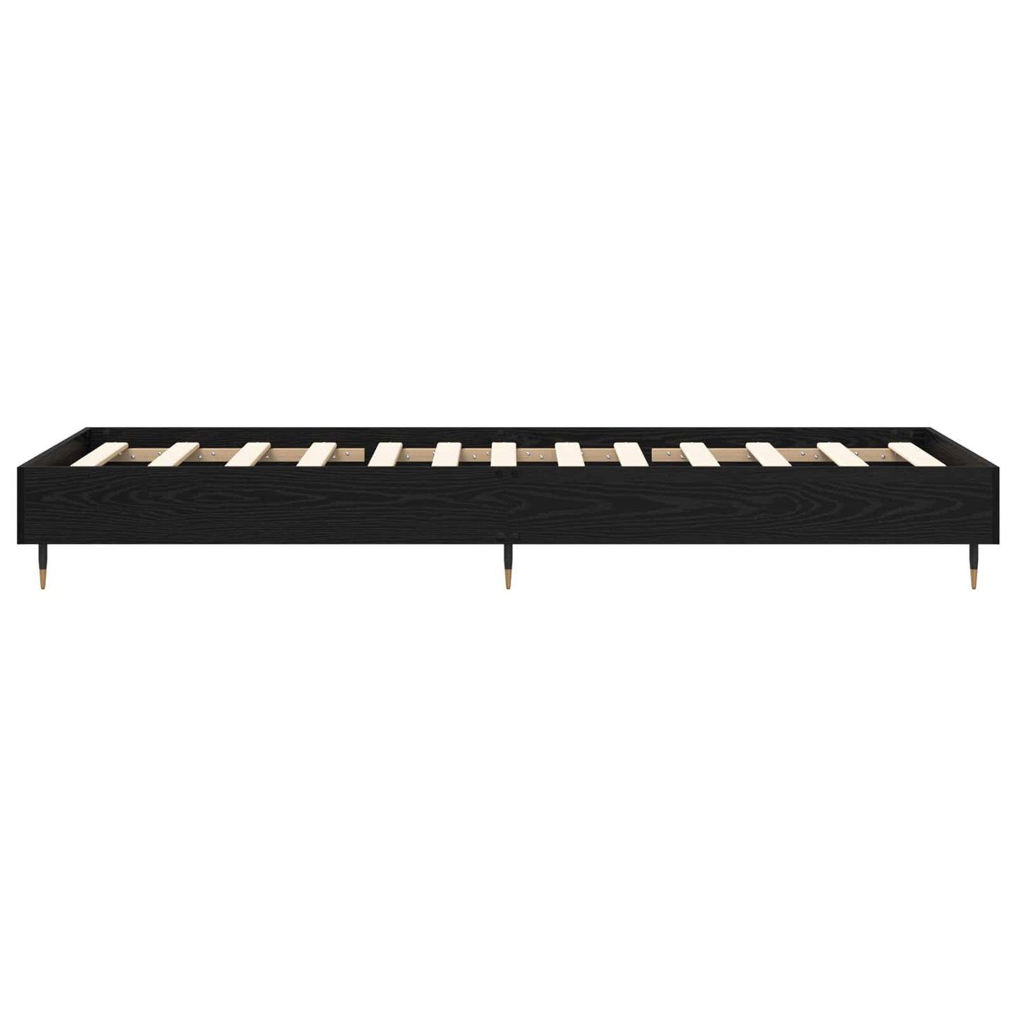 vidaXL Bed Frame Black Oak 80 x 200 cm Engineered Wood