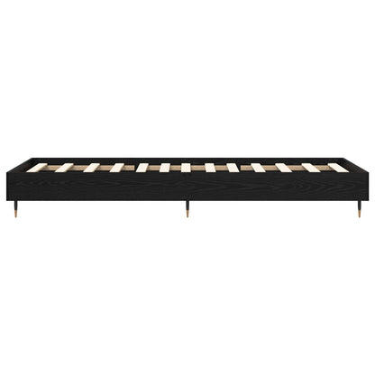 vidaXL Bed Frame Black Oak 80 x 200 cm Engineered Wood